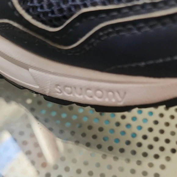 Saucony COHESION 10 Dark Blue and Silver Athletic Sneakers - Picture 6 of 9